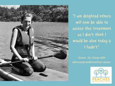 Photograph of Grace on paddleboard